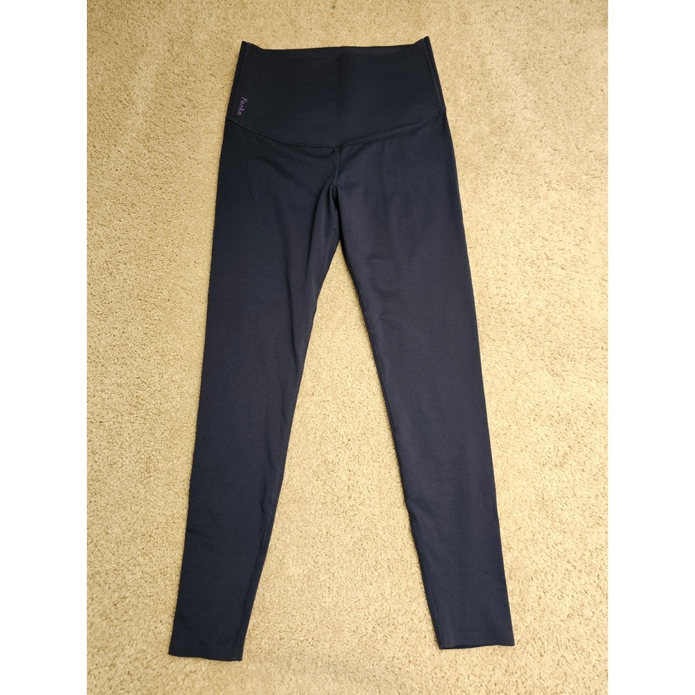 Fanka Body Sculpt High Waisted Compression Leggings Navy Blue Women Size Small